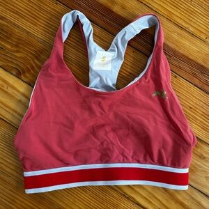 Tracksmith Coral Sports Bra